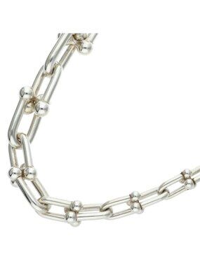 Tiffany & Co HardWear Graduated Link Silver Necklace